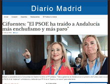 Tablet Screenshot of diariomadrid.com
